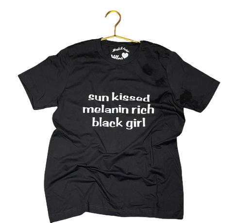 Sun Kissed Melanin Rich Black Girl